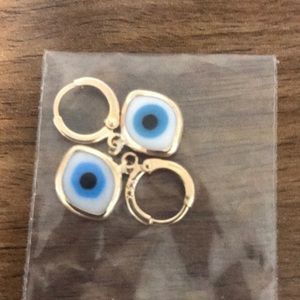 Ojo evil eye earrings
